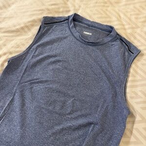 lululemon athletica Men's Heathered Blue Tank Top